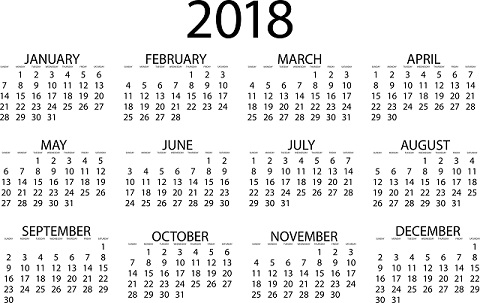 calendar2018